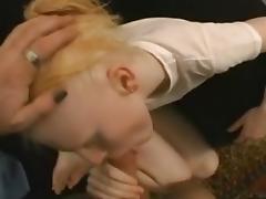 White albino slut acquires drilled and jizzed
