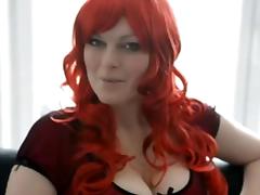 Geile Rothaarige gibt Tipps fuer Telefon & Live Cam Sex