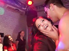 Lovely porn sweetheart gets banged in a club with a hot cumshot