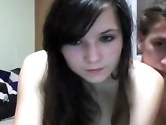 immature swallows boyfriend on web camera