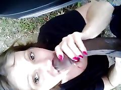 BBC outdoor blow job