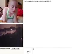 Redhead girl wants the stranger to cum for her on omegle