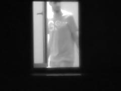 caught neighbors couple ready for sex in the dark window