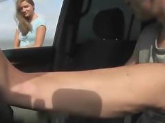 Giving head in the car