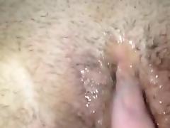 fingering juicy and hairy pussy