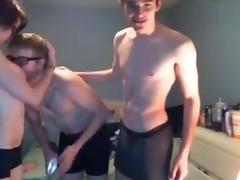 2 Handsome Boys 1 Sexy Girl Have Fun On Cam