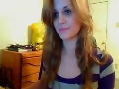 Sexy brunette on webcam