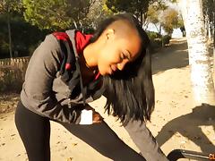 She is the irresistible ebony chick who just loves the white cock!