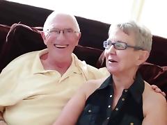 Elderly husband fucked with college girl man