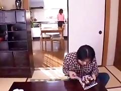 Lustful Asian housewives seize the chance to have sex with