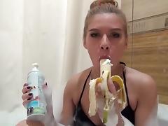 Russian student swallow a big dick