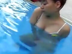 Teen Girls Swimming Pool Orgasm