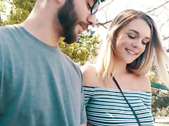 Gabbie Carter teases her friend and gets penetrated balls deep