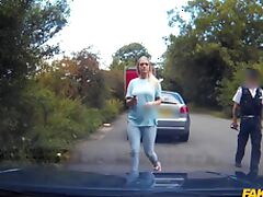 Outdoor fucking on the car bonnet with slutty blonde Xena Wilkes