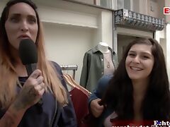 German street casting in berlin with big tits