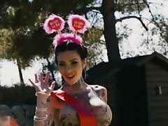 FFM threesome with Amber Jayne and Megan Inky will make you ejaculate