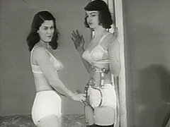 Beautiful Girls in Underwear in Strange Action 1950