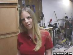 Sex Home Repair with a busty blond babe with a sweet pussy