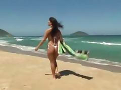 Morena metendo na Praia