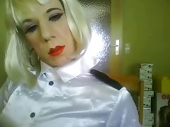 TVSonja in Satin Cockplaying