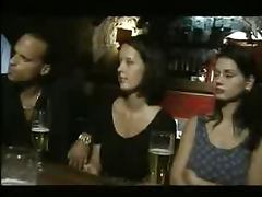 Italian Babes fucked in a Bar