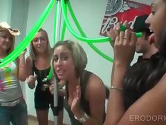 Teens in college drink and play sex games at party