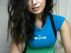 cute latin angel dances and masturbates in web camera