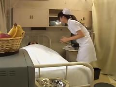 Jap naughty nurse gets crammed by her elderly patient
