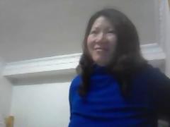 Chinese wife show tits on webcam