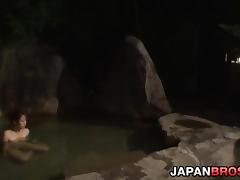 Leg spreading Japanese babe dildo fucked before getting ass fucked