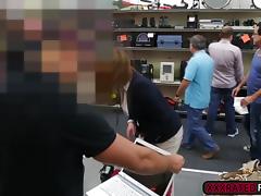 Milf needs a plane ticket so she agrees to have sex with the pawnshop guy